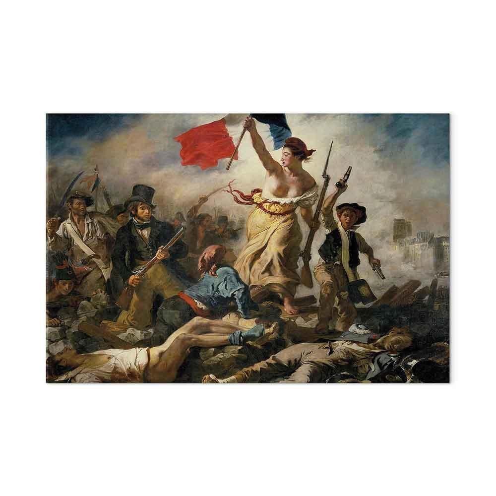 Obraz - Eugène Delacroix – Wolność wiodąca lud na barykady