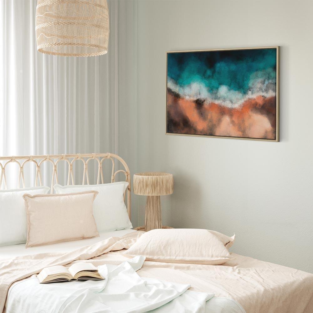 Obraz - Fale na piasku (1-częściowy) szeroki