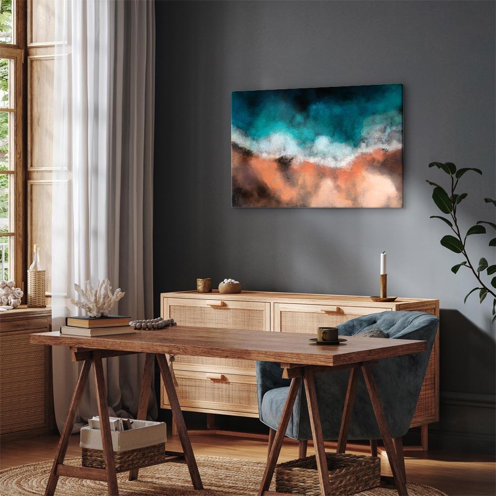 Obraz - Fale na piasku (1-częściowy) szeroki