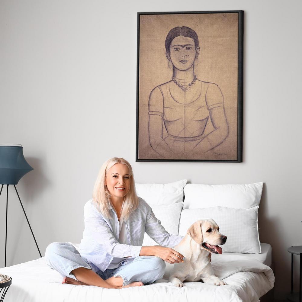 Obraz - Frida Kahlo – Autoportret, 1929 (rysunek)