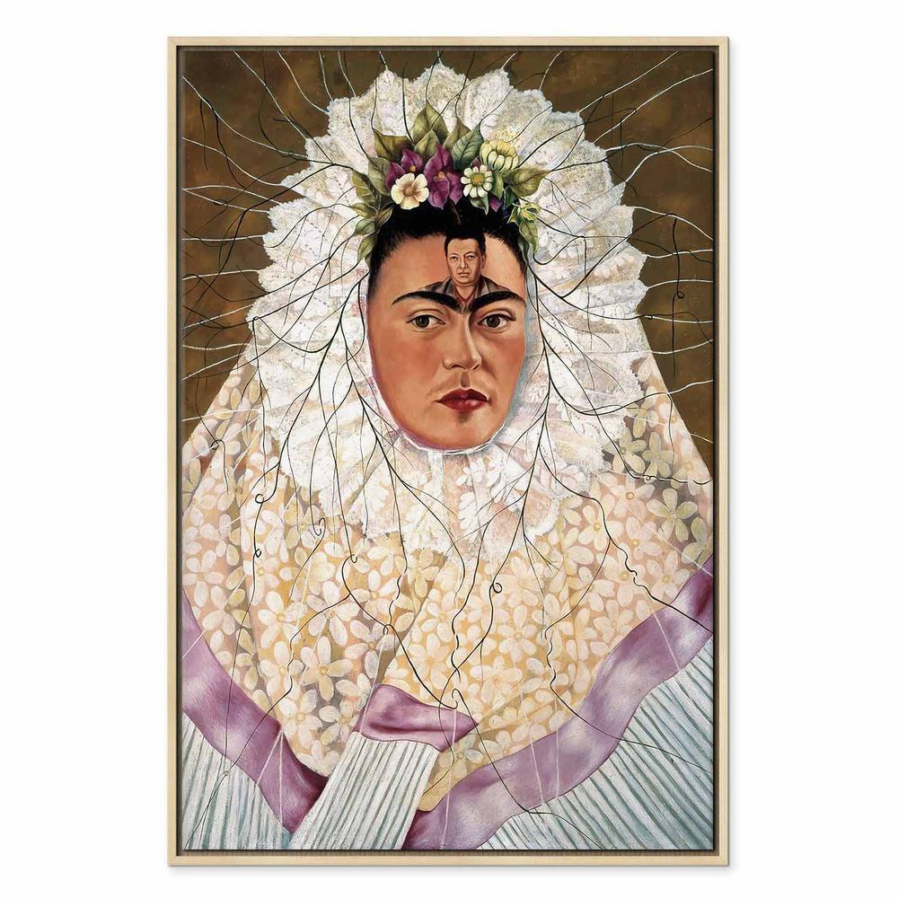 Obraz - Frida Kahlo – Autoportret jako Tehuana (Diego w moich myślach)
