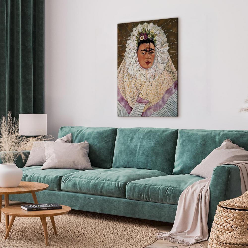 Obraz - Frida Kahlo – Autoportret jako Tehuana (Diego w moich myślach)