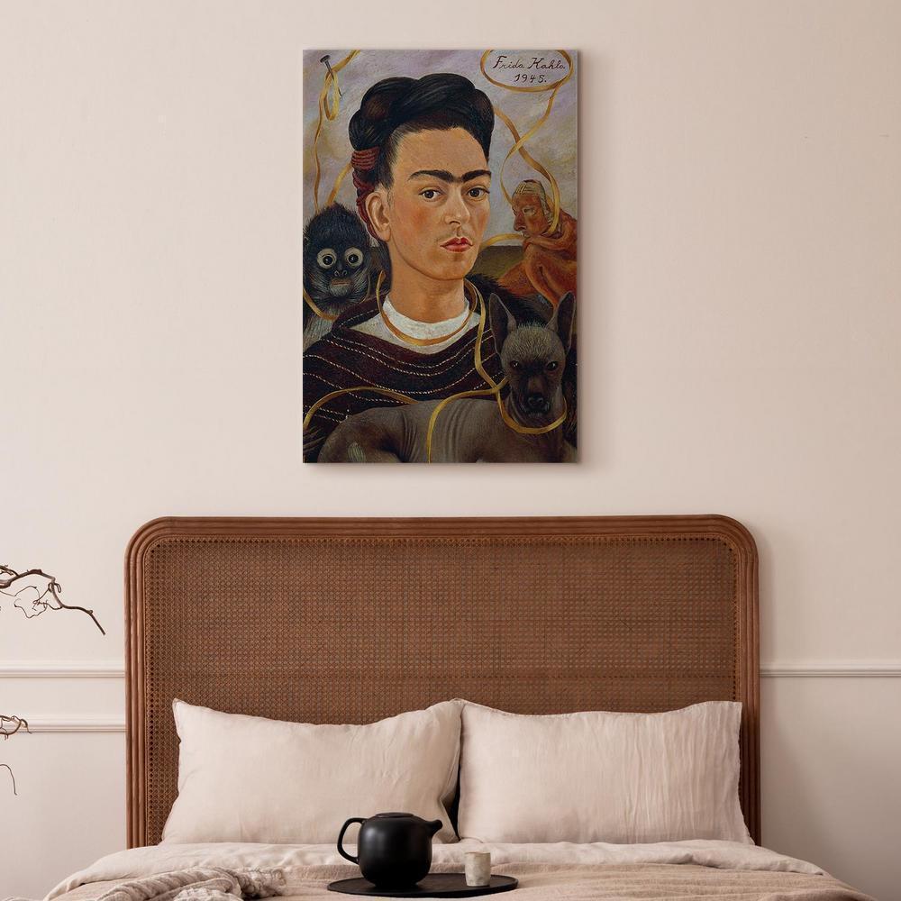 Obraz - Frida Kahlo – Autoportret z Changuito