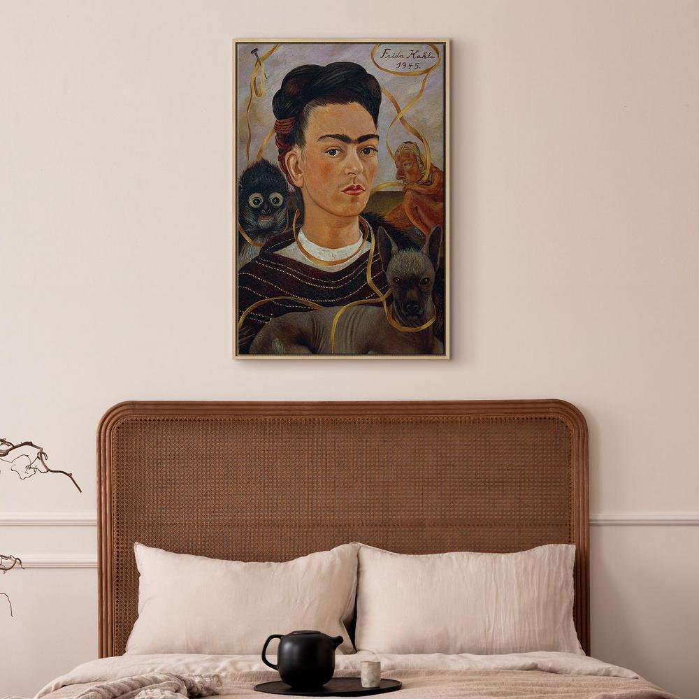 Obraz - Frida Kahlo – Autoportret z Changuito