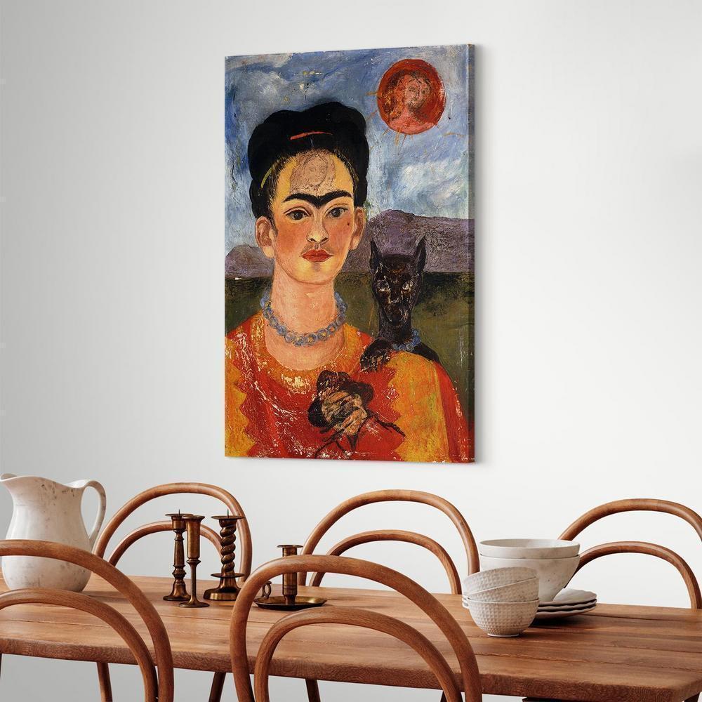 Obraz - Frida Kahlo – Autoportret z Diego na mojej piersi