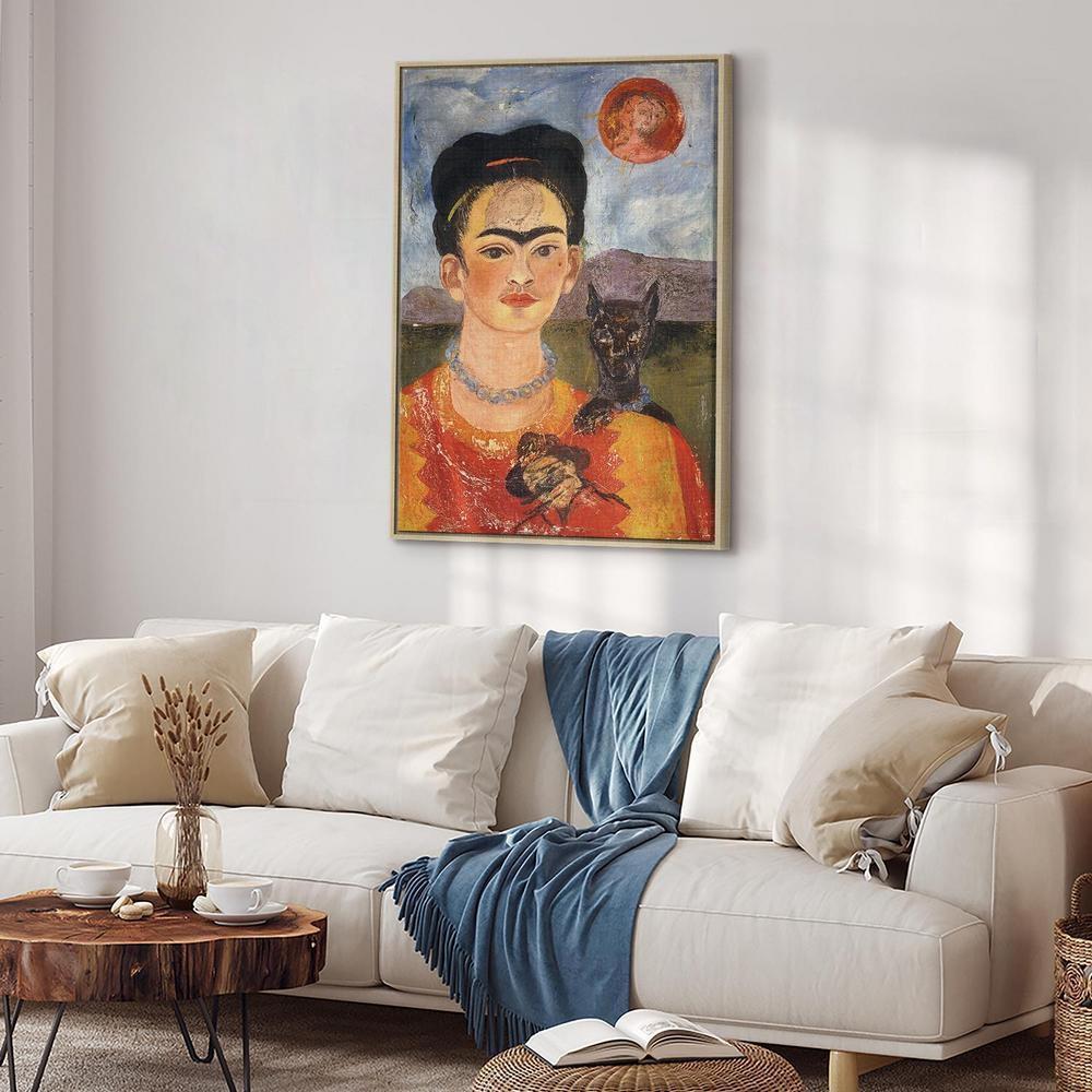Obraz - Frida Kahlo – Autoportret z Diego na mojej piersi
