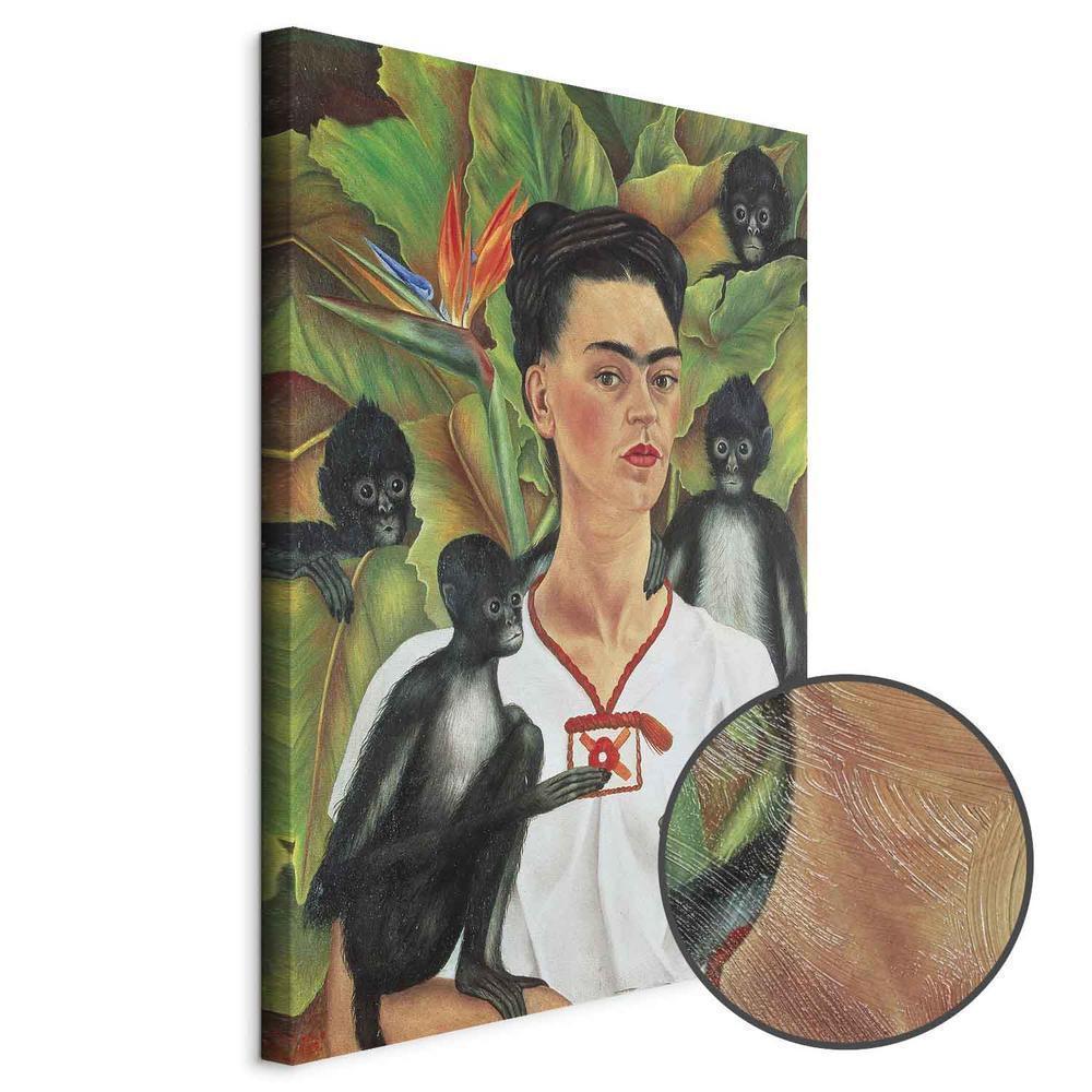Obraz - Frida Kahlo – Autoportret z małpami