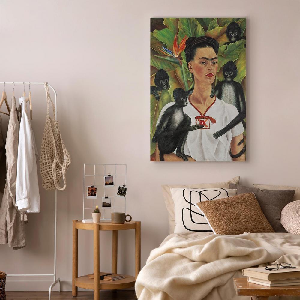 Obraz - Frida Kahlo – Autoportret z małpami