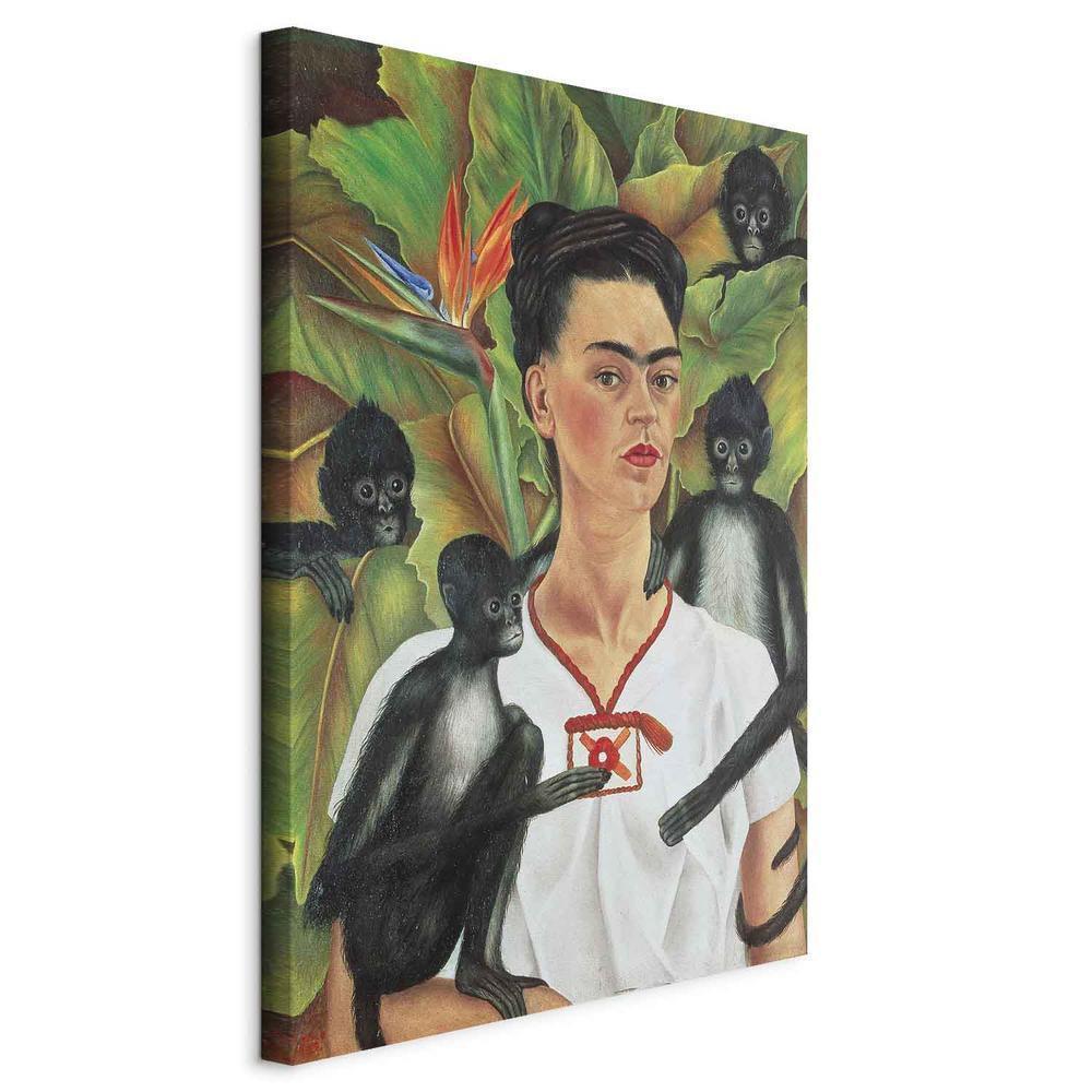 Obraz - Frida Kahlo – Autoportret z małpami