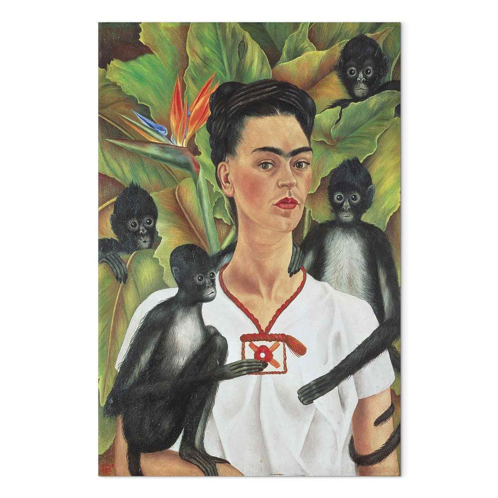 Obraz - Frida Kahlo – Autoportret z małpami