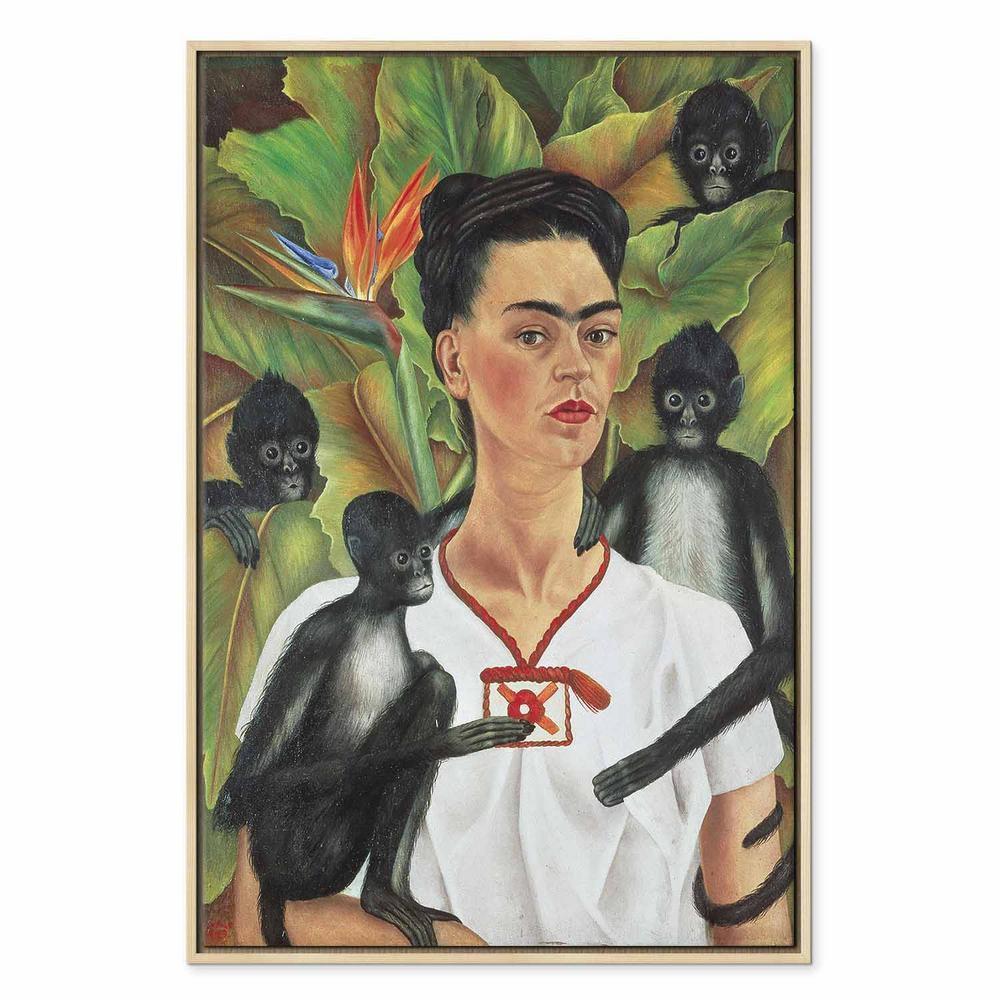 Obraz - Frida Kahlo – Autoportret z małpami