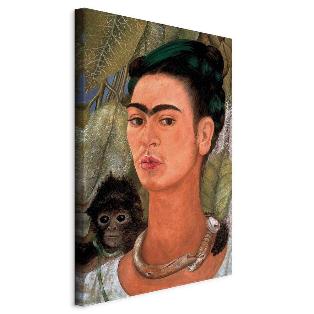 Obraz - Frida Kahlo – Autoportret z małpką