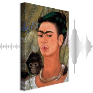 Obraz - Frida Kahlo – Autoportret z małpką