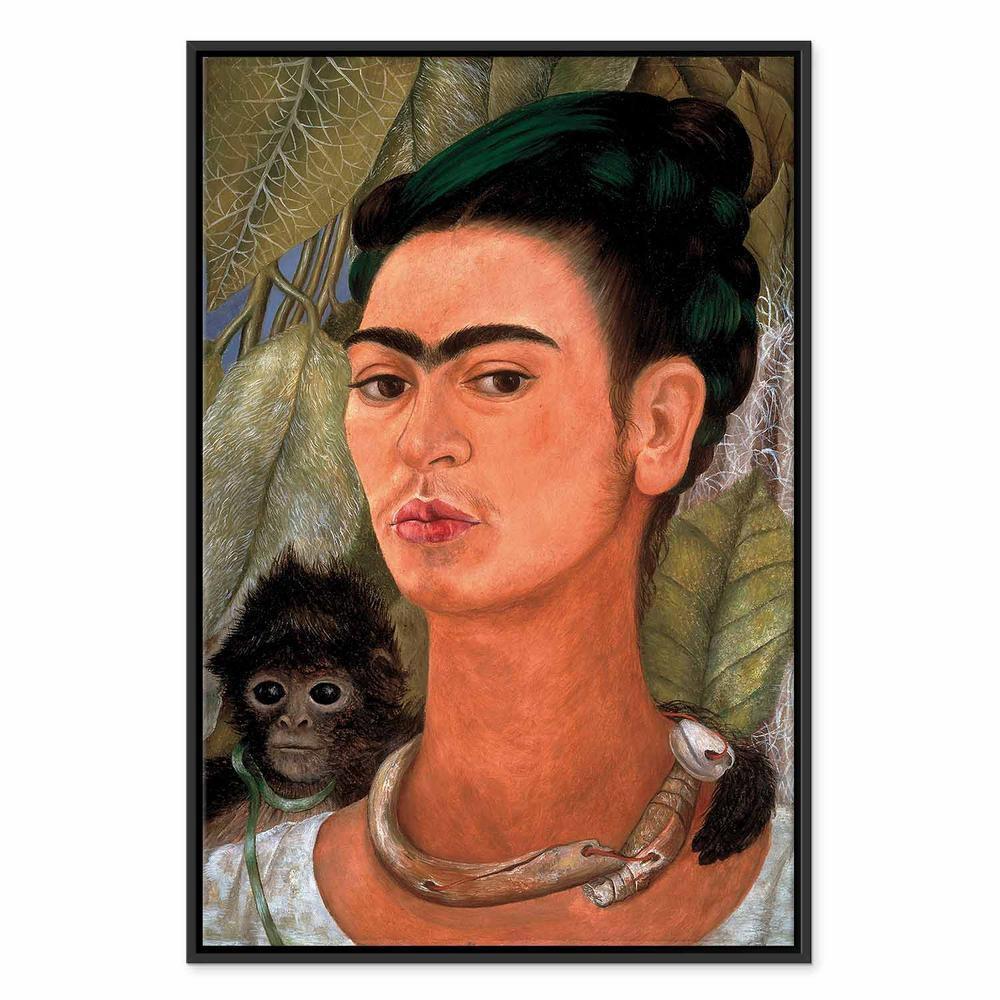 Obraz - Frida Kahlo – Autoportret z małpką
