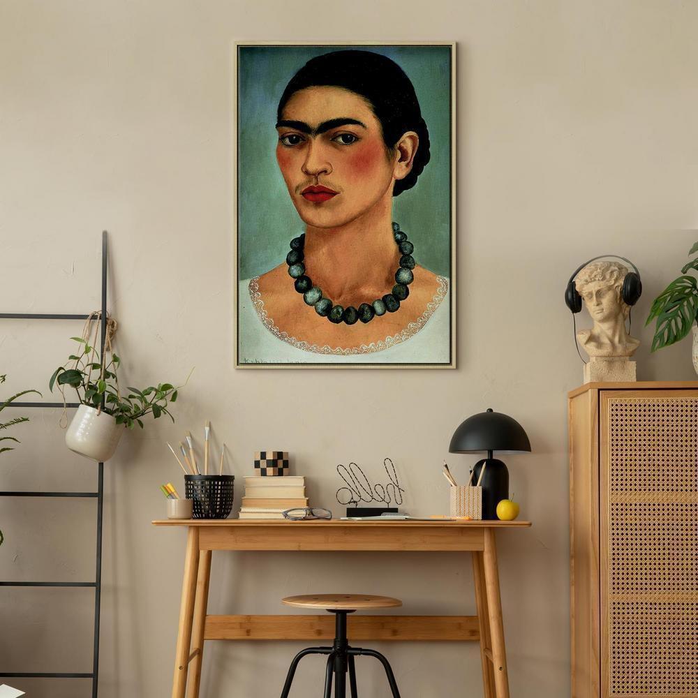 Obraz - Frida Kahlo – Autoportret z naszyjnikiem z koralików