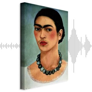 Obraz - Frida Kahlo – Autoportret z naszyjnikiem z koralików