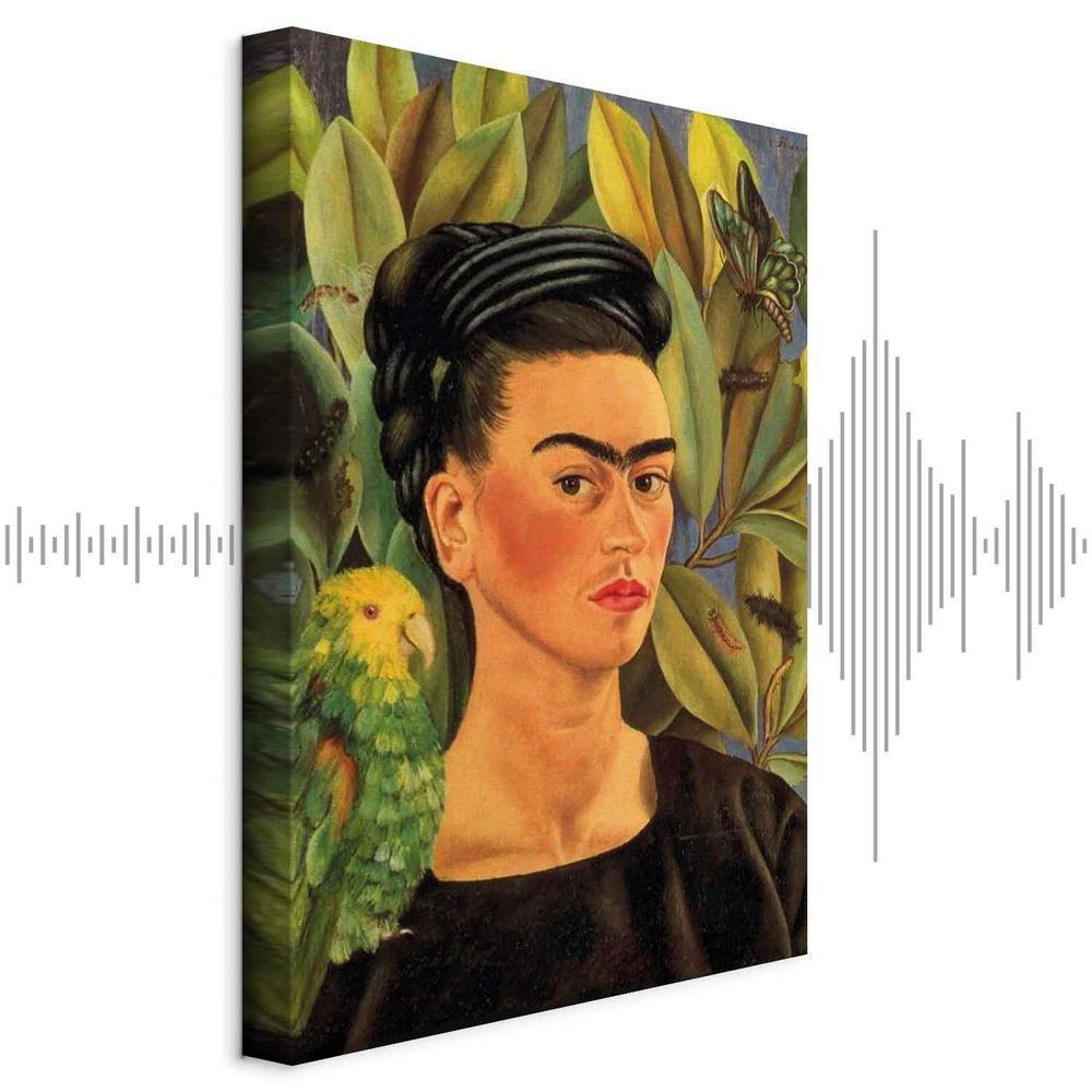 Obraz - Frida Kahlo – Autoportret z papugą Bonito