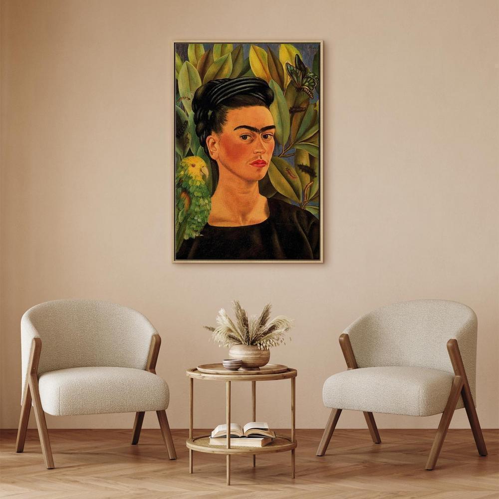 Obraz - Frida Kahlo – Autoportret z papugą Bonito