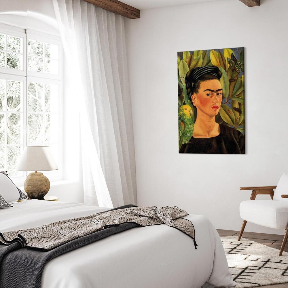 Obraz - Frida Kahlo – Autoportret z papugą Bonito