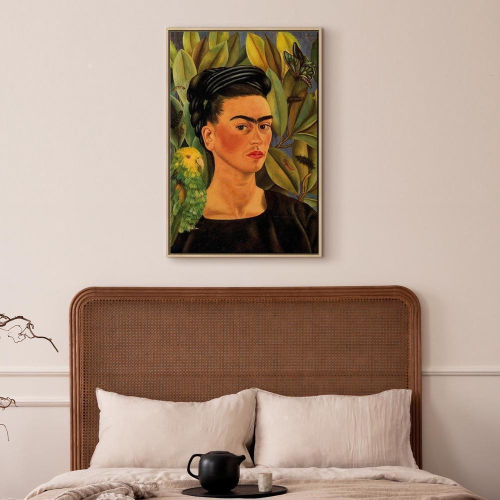 Obraz - Frida Kahlo – Autoportret z papugą Bonito