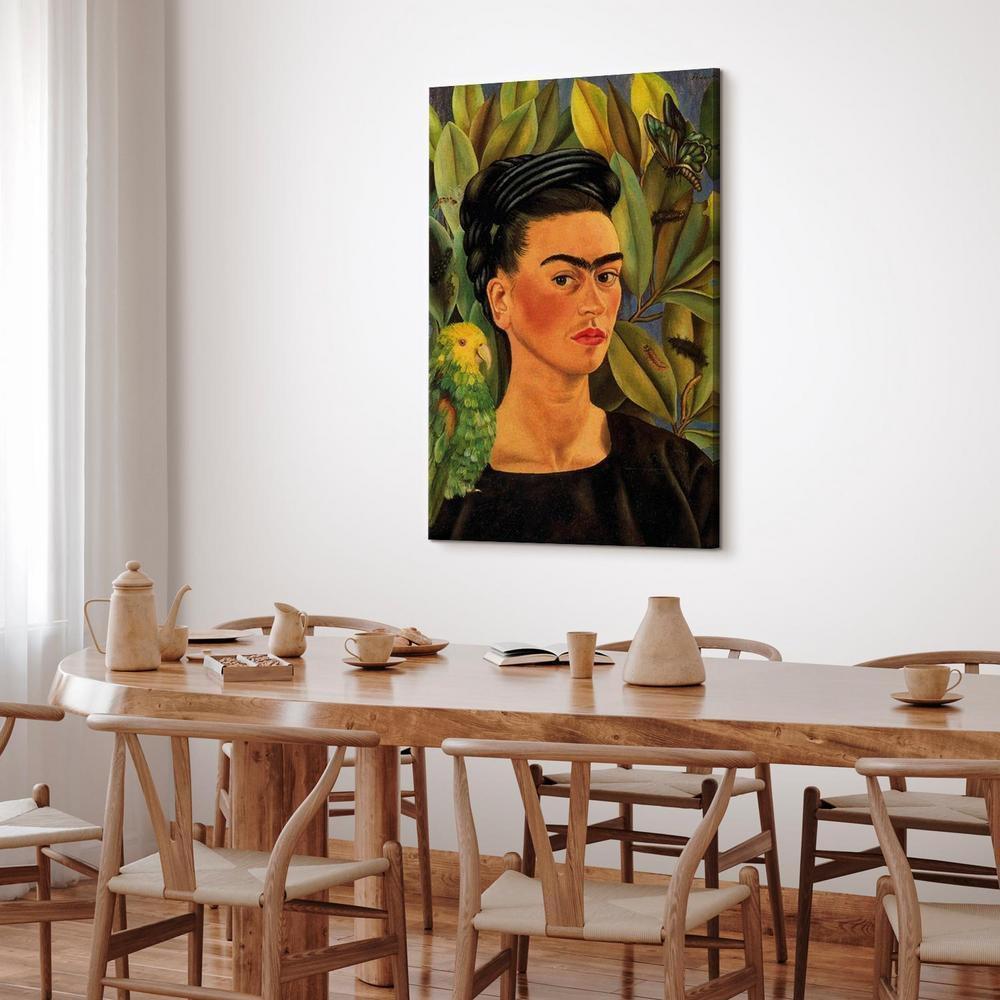Obraz - Frida Kahlo – Autoportret z papugą Bonito