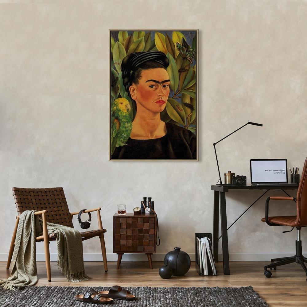 Obraz - Frida Kahlo – Autoportret z papugą Bonito