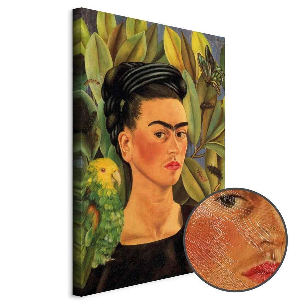 Obraz - Frida Kahlo – Autoportret z papugą Bonito