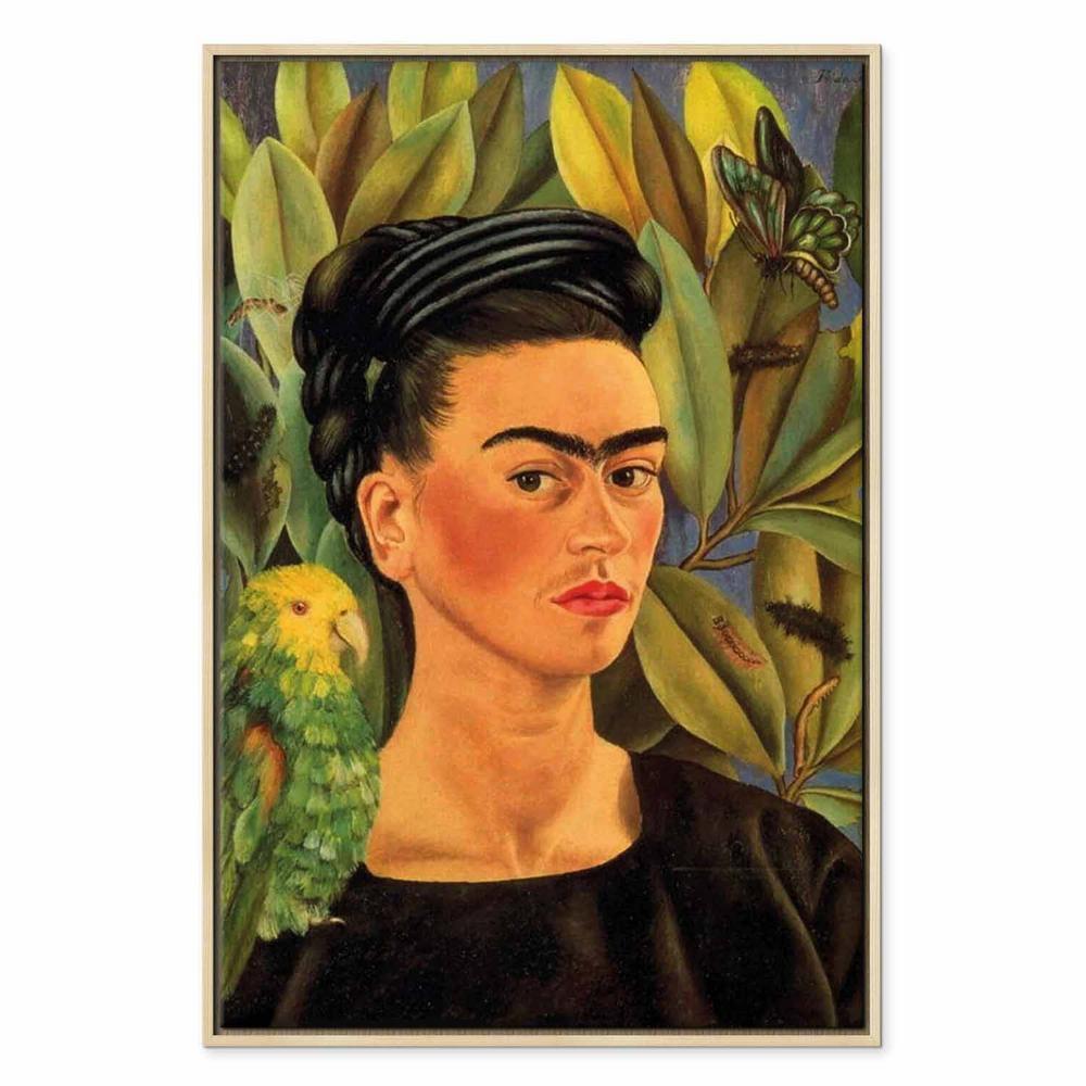 Obraz - Frida Kahlo – Autoportret z papugą Bonito