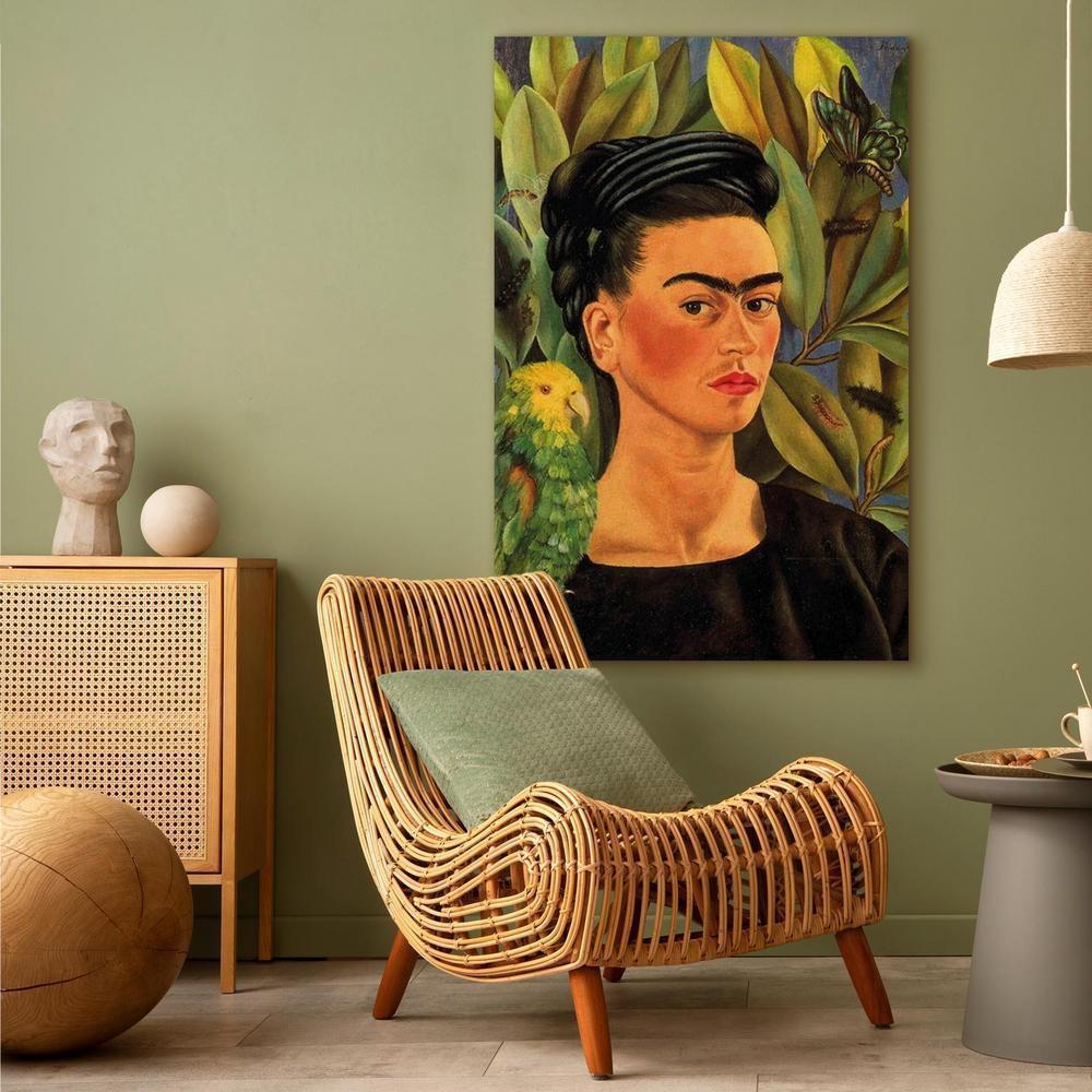 Obraz - Frida Kahlo – Autoportret z papugą Bonito