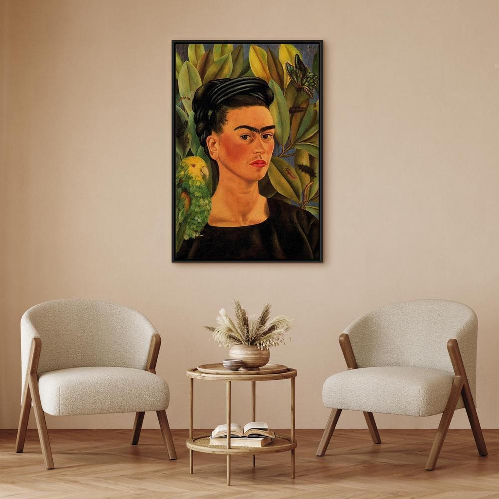 Obraz - Frida Kahlo – Autoportret z papugą Bonito