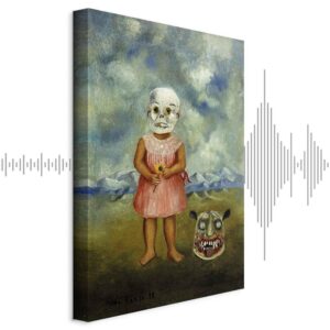 Obraz - Frida Kahlo – Dziewczyna w masce śmierci (Ona gra sama)