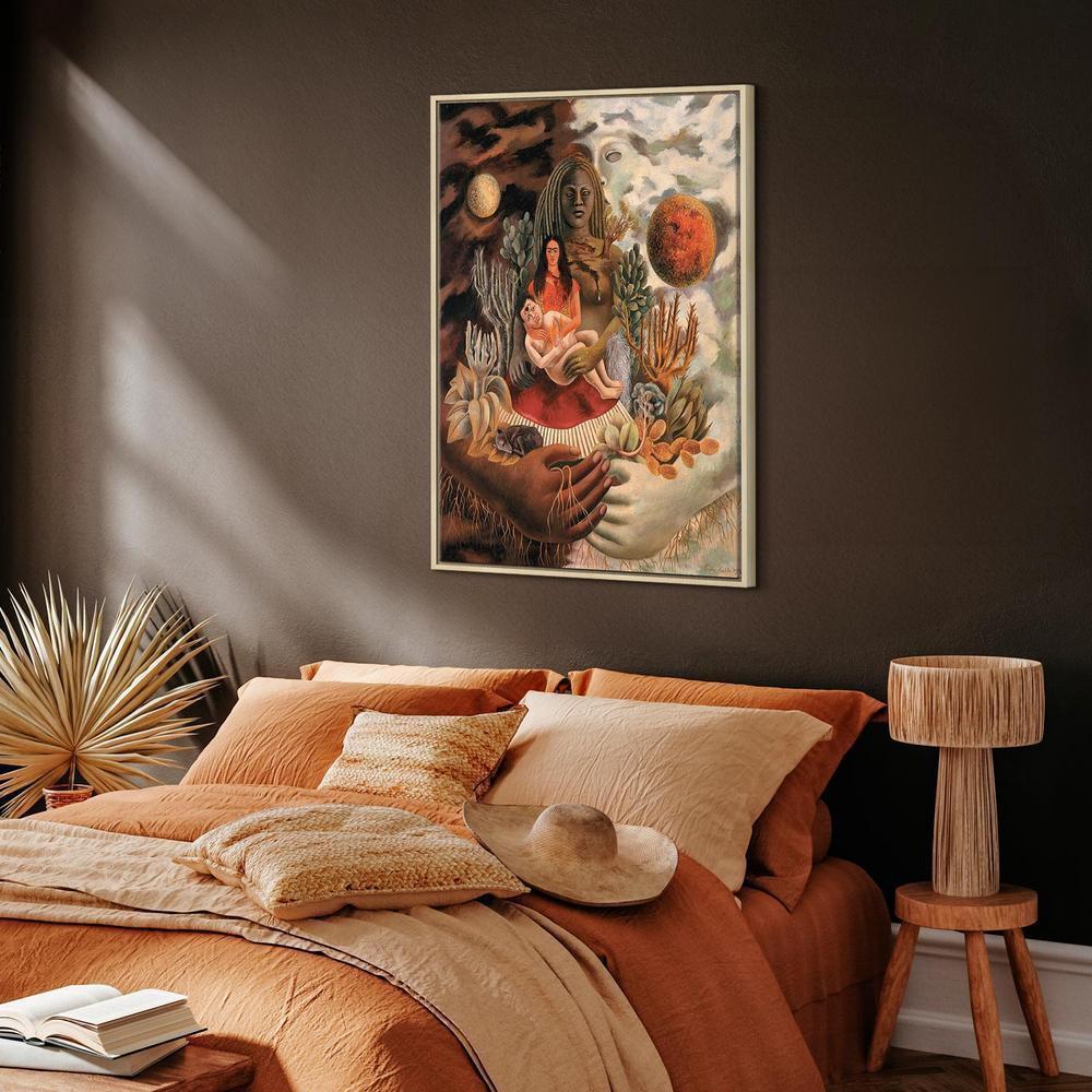 Obraz - Frida Kahlo – Miłosne objęcie Wszechświata, Ziemi (Meksyk), mnie, Diego i Pana Xolotla