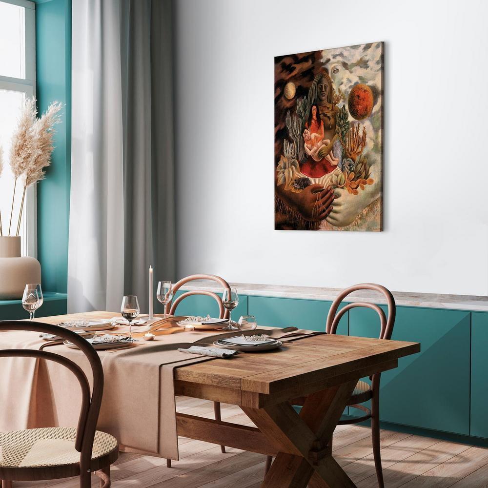 Obraz - Frida Kahlo – Miłosne objęcie Wszechświata, Ziemi (Meksyk), mnie, Diego i Pana Xolotla