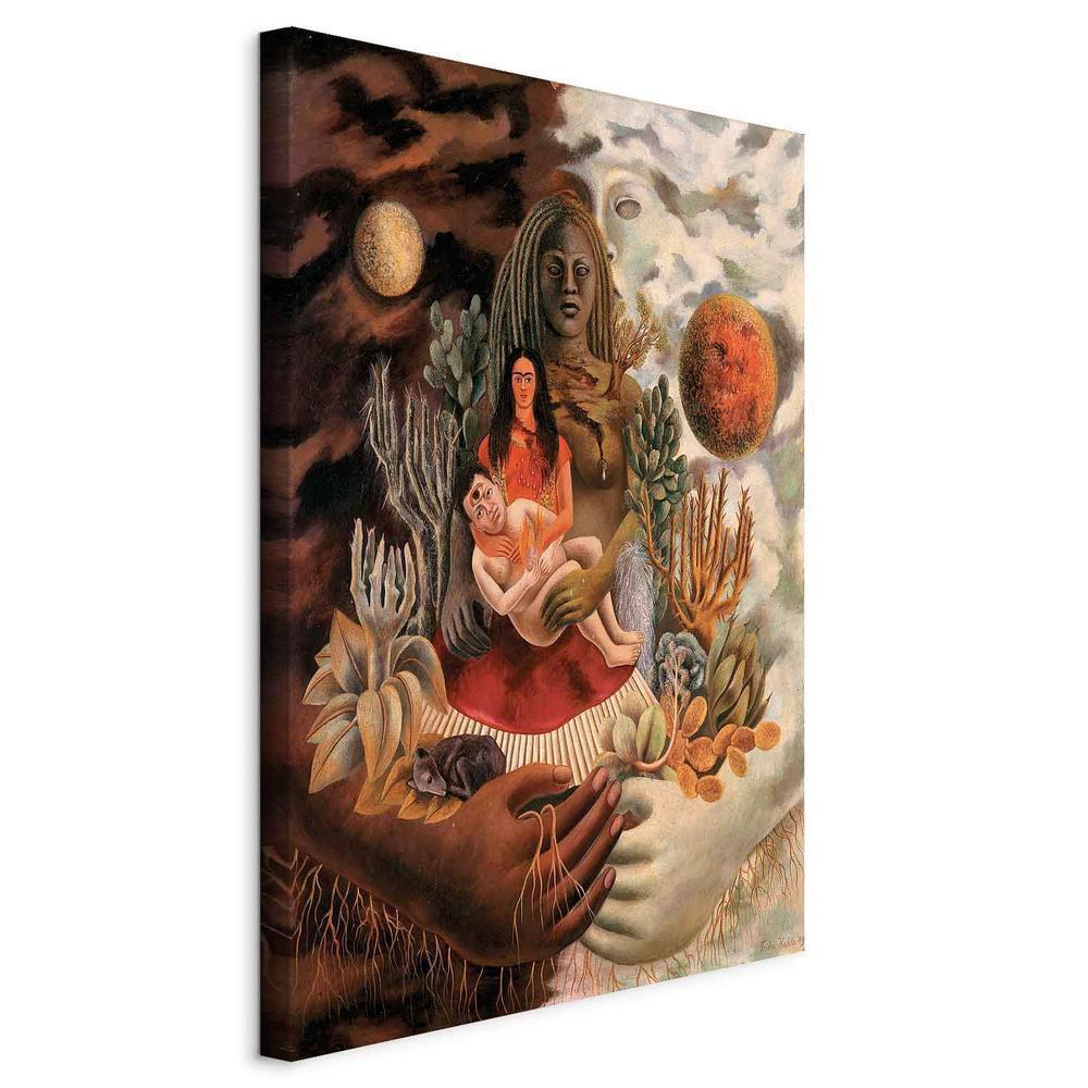 Obraz - Frida Kahlo – Miłosne objęcie Wszechświata, Ziemi (Meksyk), mnie, Diego i Pana Xolotla