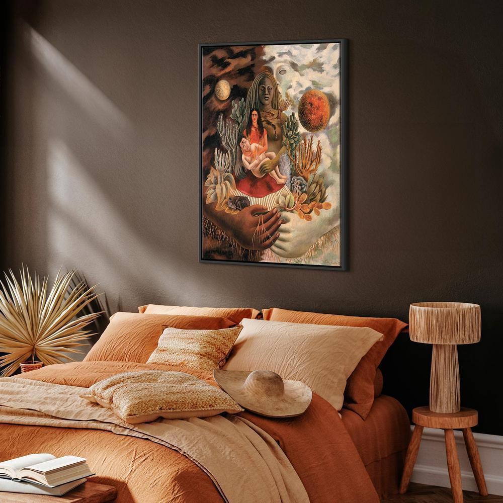Obraz - Frida Kahlo – Miłosne objęcie Wszechświata, Ziemi (Meksyk), mnie, Diego i Pana Xolotla