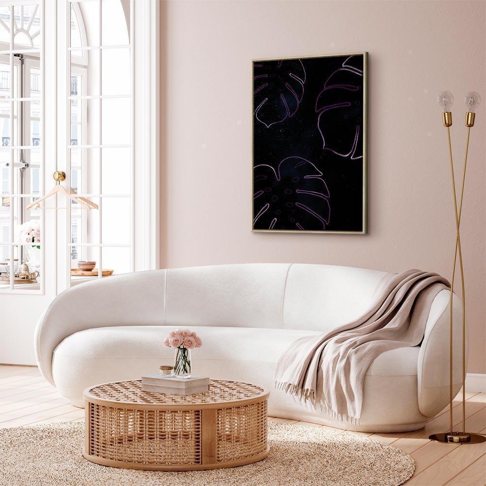 Obraz - Galaktyczna monstera (1-częściowy) pionowy