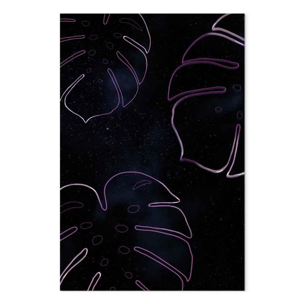 Obraz - Galaktyczna monstera (1-częściowy) pionowy