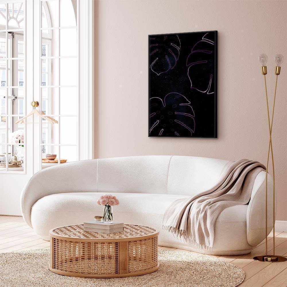 Obraz - Galaktyczna monstera (1-częściowy) pionowy