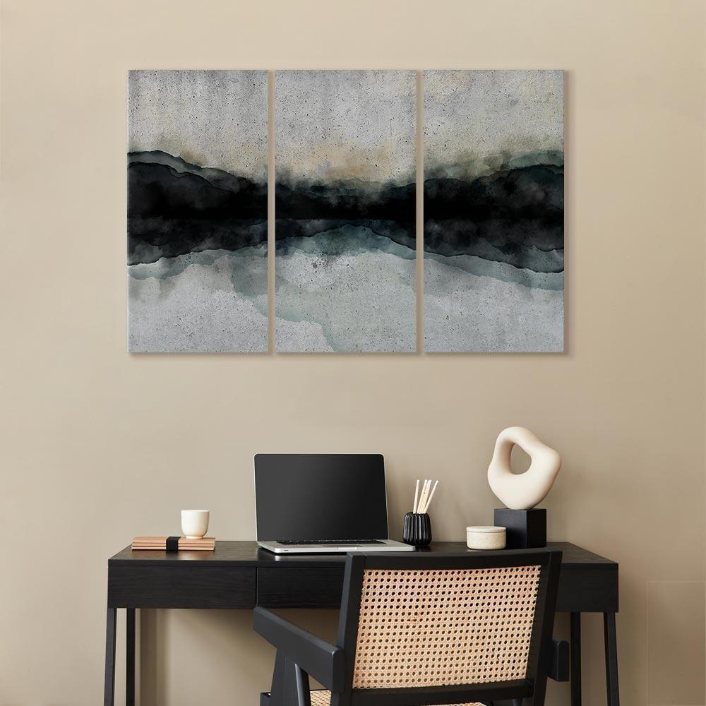 Obraz - Górska tafla jeziora (3-częściowy)