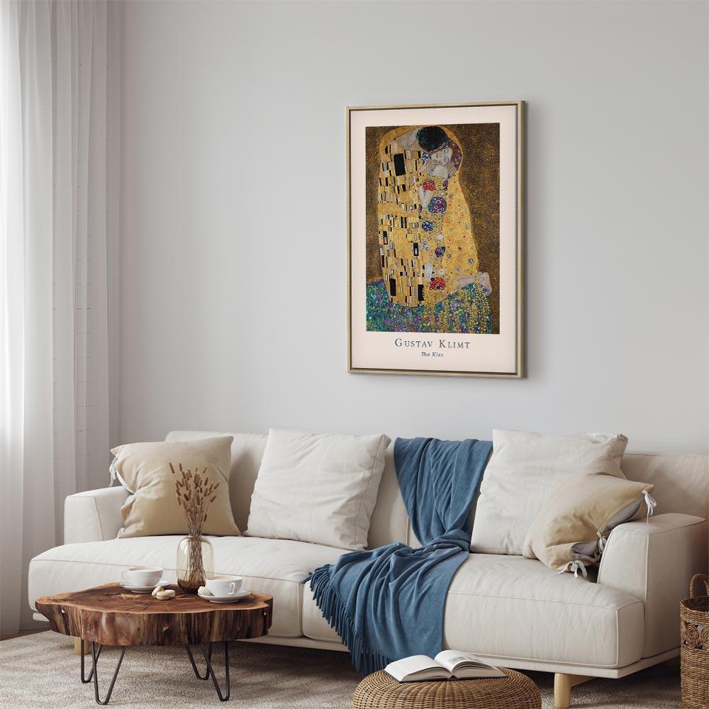 Obraz - Gustav Klimt - The Kiss (1-częściowy) pionowy