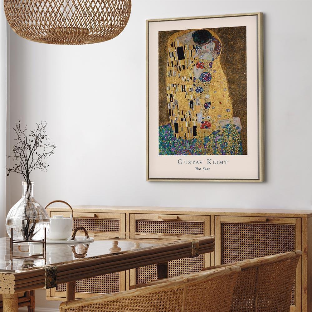 Obraz - Gustav Klimt - The Kiss (1-częściowy) pionowy
