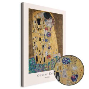 Obraz - Gustav Klimt - The Kiss (1-częściowy) pionowy