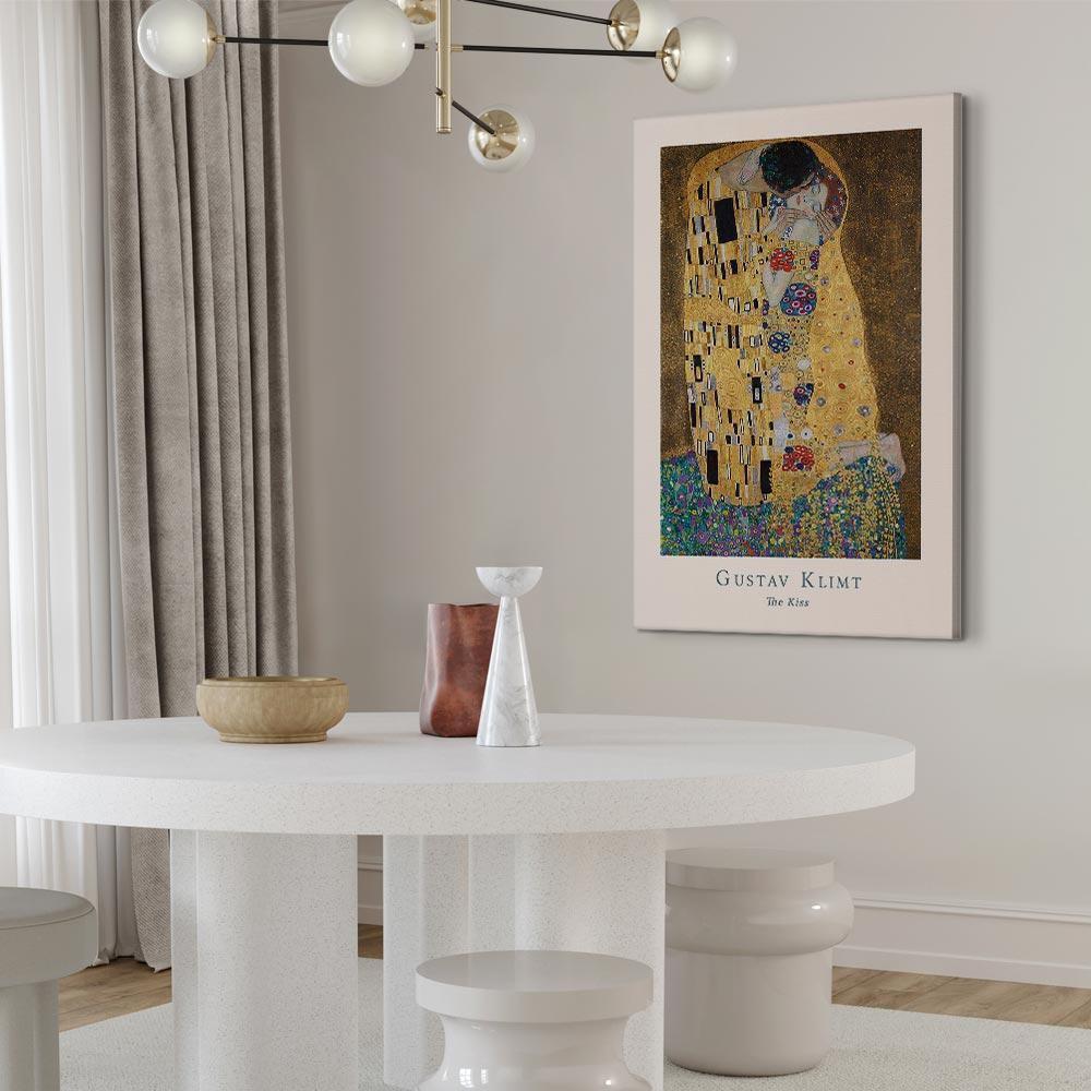 Obraz - Gustav Klimt - The Kiss (1-częściowy) pionowy