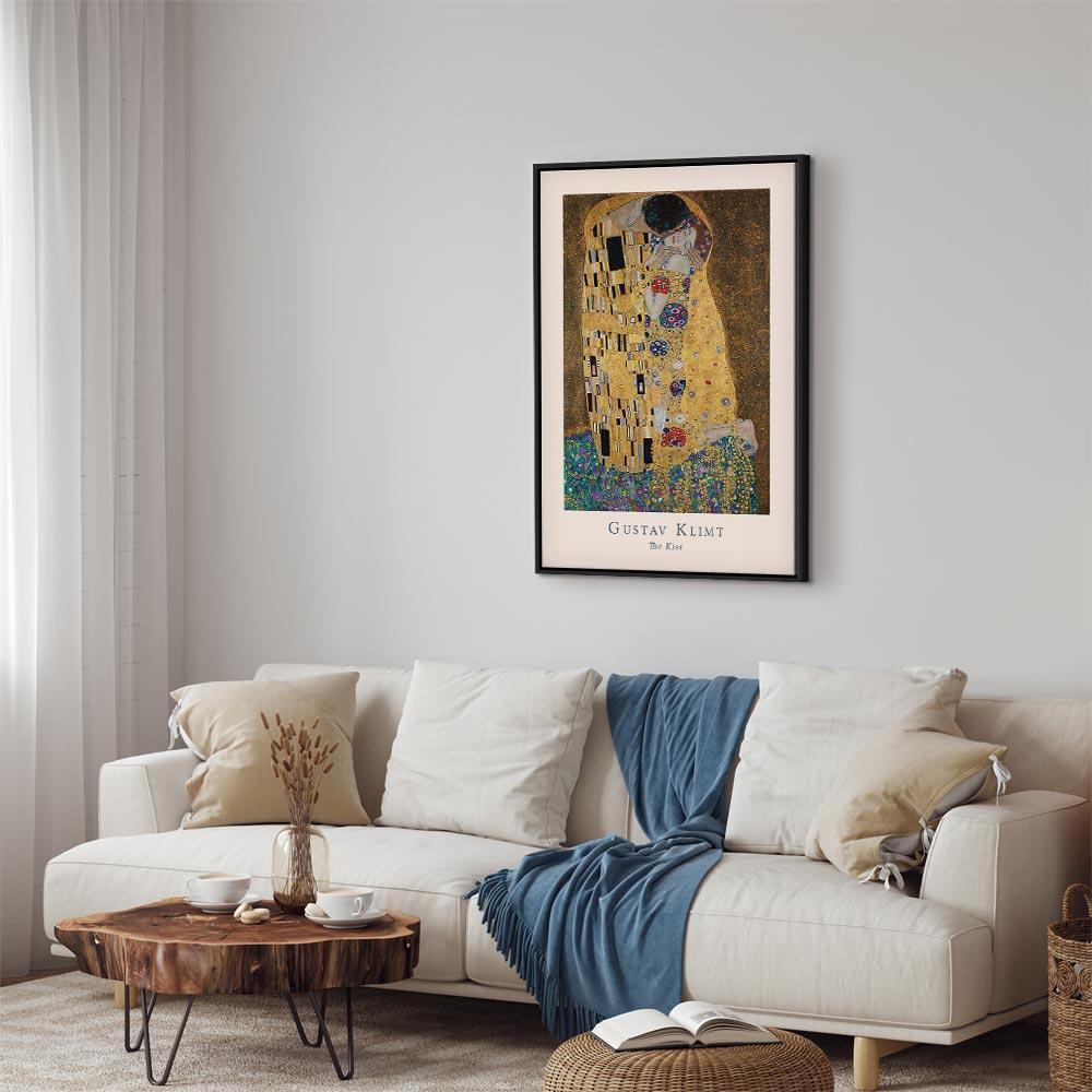 Obraz - Gustav Klimt - The Kiss (1-częściowy) pionowy