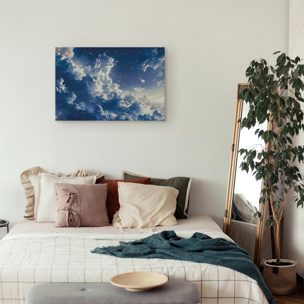 Obraz - Gwiezdne chmury i delikatne światło nad zakątkiem nieba