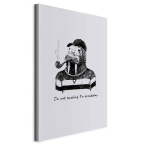 Obraz - I'm not smoking I'm breathing (1-częściowy) pionowy