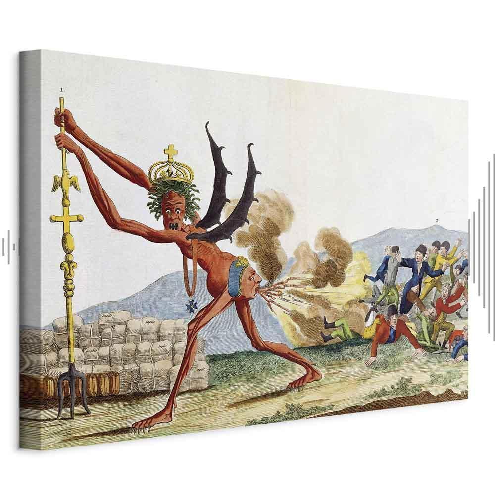 Obraz - Jacques-Louis David – Karykatura rządu angielskiego