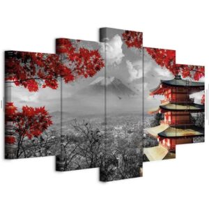 Obraz - Japońska przygoda (5-częściowy) szeroki