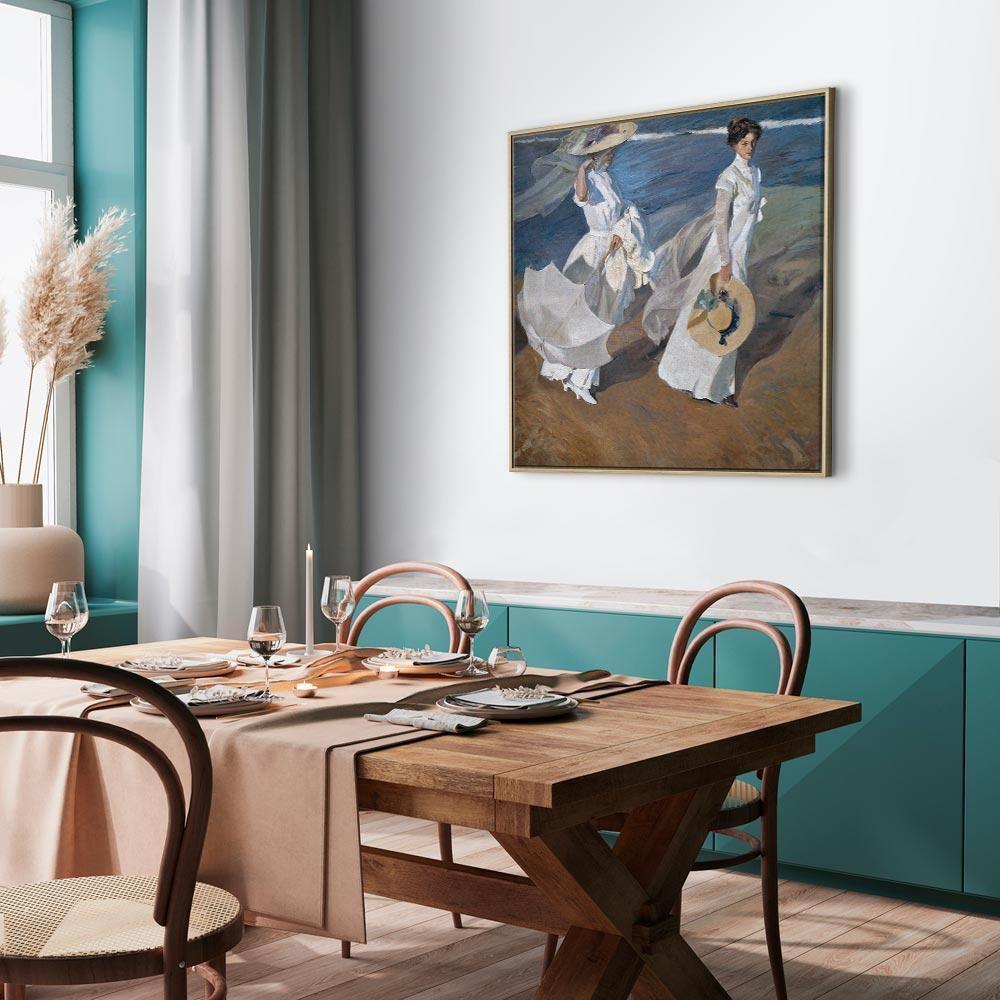 Obraz - Joaquín Sorolla y Bastida – Spacer wzdłuż brzegu morza