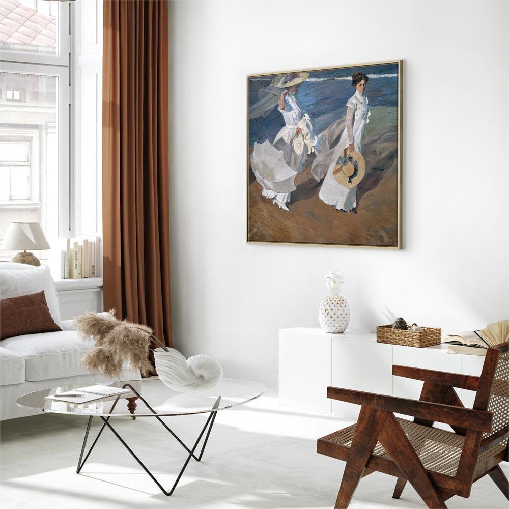 Obraz - Joaquín Sorolla y Bastida – Spacer wzdłuż brzegu morza